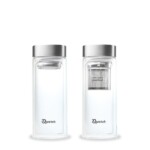 Glass Water Bottle with Tea Infuser 320ml