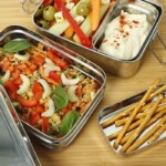 Stainless Steel Lunch Box Two Tier Food Example