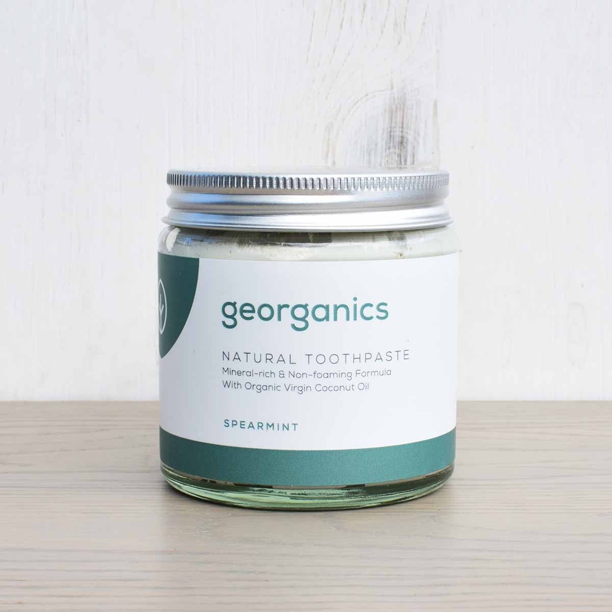georganics natural toothpaste spearmint 120ml