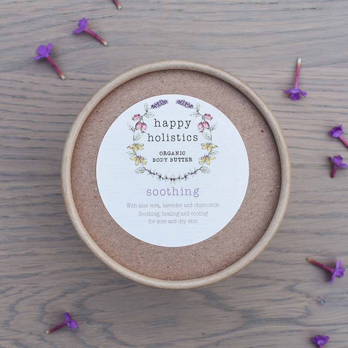 organic body butter soothing happy holistics 200g