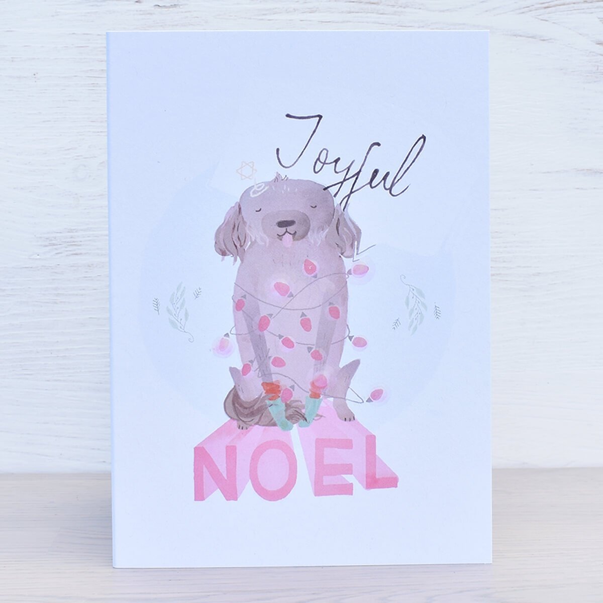 joyful noel Christmas card plastic free