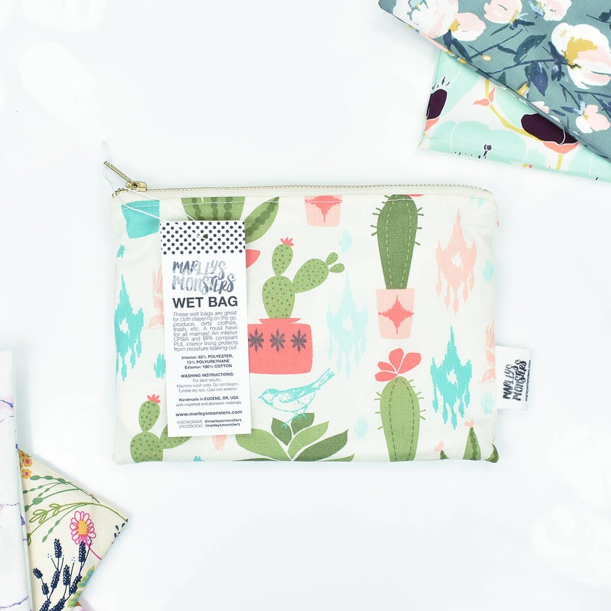 toiletry bags marleys monsters cactus collection