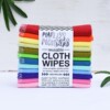 Marley’s Monsters reusable rainbow cloth wipes in packaging