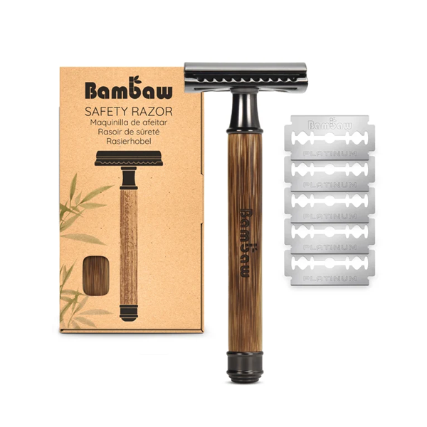 Double Edge Safety Razor - Bamboo Handle