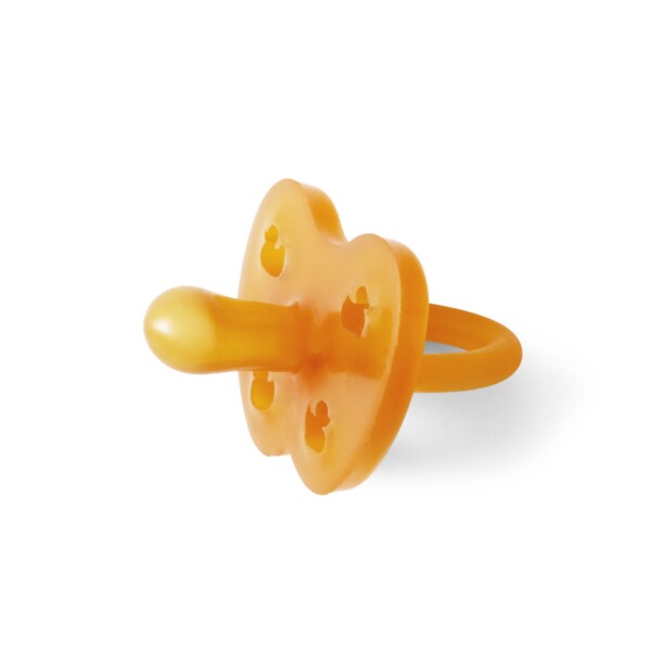 Hevea Duck Natural Rubber Pacifier Side View