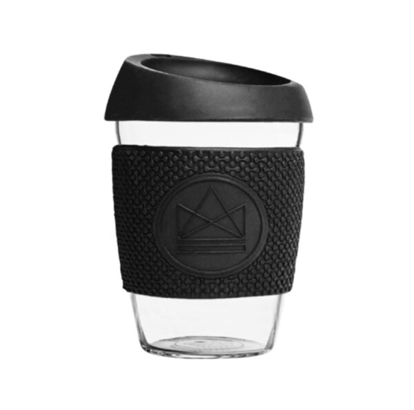 Black Glass Coffee Cup - 12oz