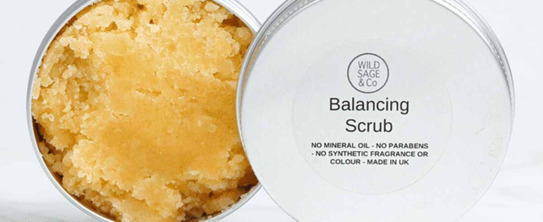 Wild Sage & Co Balancing Salt Scrub and Tin