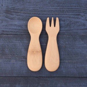 Bambu Bamboo Baby Fork & Spoon 12 Months+