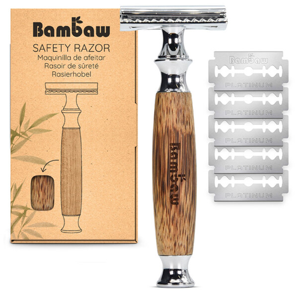 Double Edge Safety Razor - Bamboo Handle
