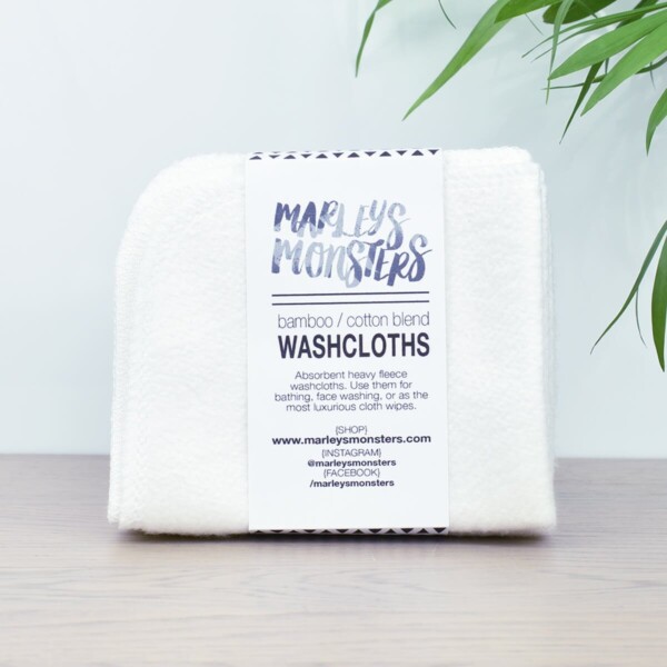 Marleys Monsters Bamboo Washcloths 4 Pack