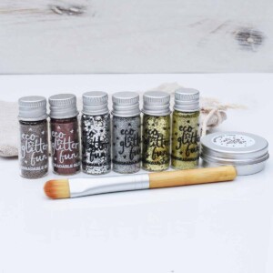 Eco Glitter Fun Metallic Eco Glitter Set With Brush, Bag And Gel