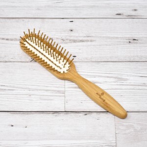 Eco Living Rectangle Bamboo Hair Brush