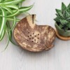 Leaf Design Coconut Shell Soap Dish