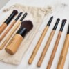 Flawless 10 Piece Bamboo Makeup Brush Set With Bag