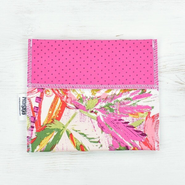 Reusable Cotton Snack Bag - Pink Floral