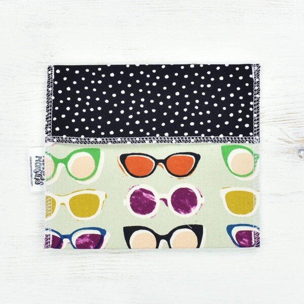 Reusable Cotton Snack Bag - Sunglasses
