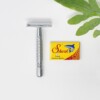 Mutiny Silver Double Edge Safety Razor With Blades