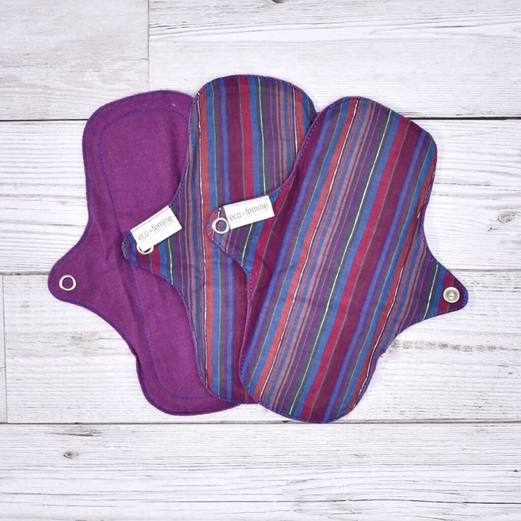 EcoFemme Cotton Sanitary Pad Panty Liners 3 Pack