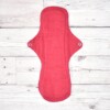 Eco-Femme Cotton Sanitary Pad ,Night Pad, dusky red, front side,