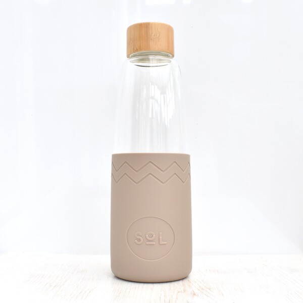Seaside Slate Glass Water Bottle Set - 850ml