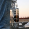 Person Carrying Soul Fill Your Life With Soul Glass Water Bottle