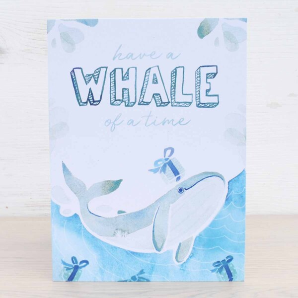 Stefanie Lau Eco-friendly Greetings Card Have A Whale Of A Time