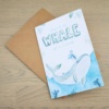 Stefanie Lau Eco-friendly Greetings Card Have A Whale Of A Time With Envelope