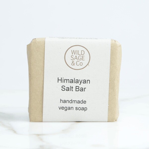 wild sage & co Himalayan salt Soap Bar, natural soap bar packaging,