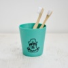Hydrophil Green Children's Liquid Wood Toothbrush Mug With Wooden Toothbrushes