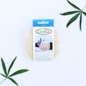 LoofCo, Loofah Cleaning Pad, loofah, natural, vegan-friendly, plastic-free, bio-degradable, household cleaning, Egyptian cotton,