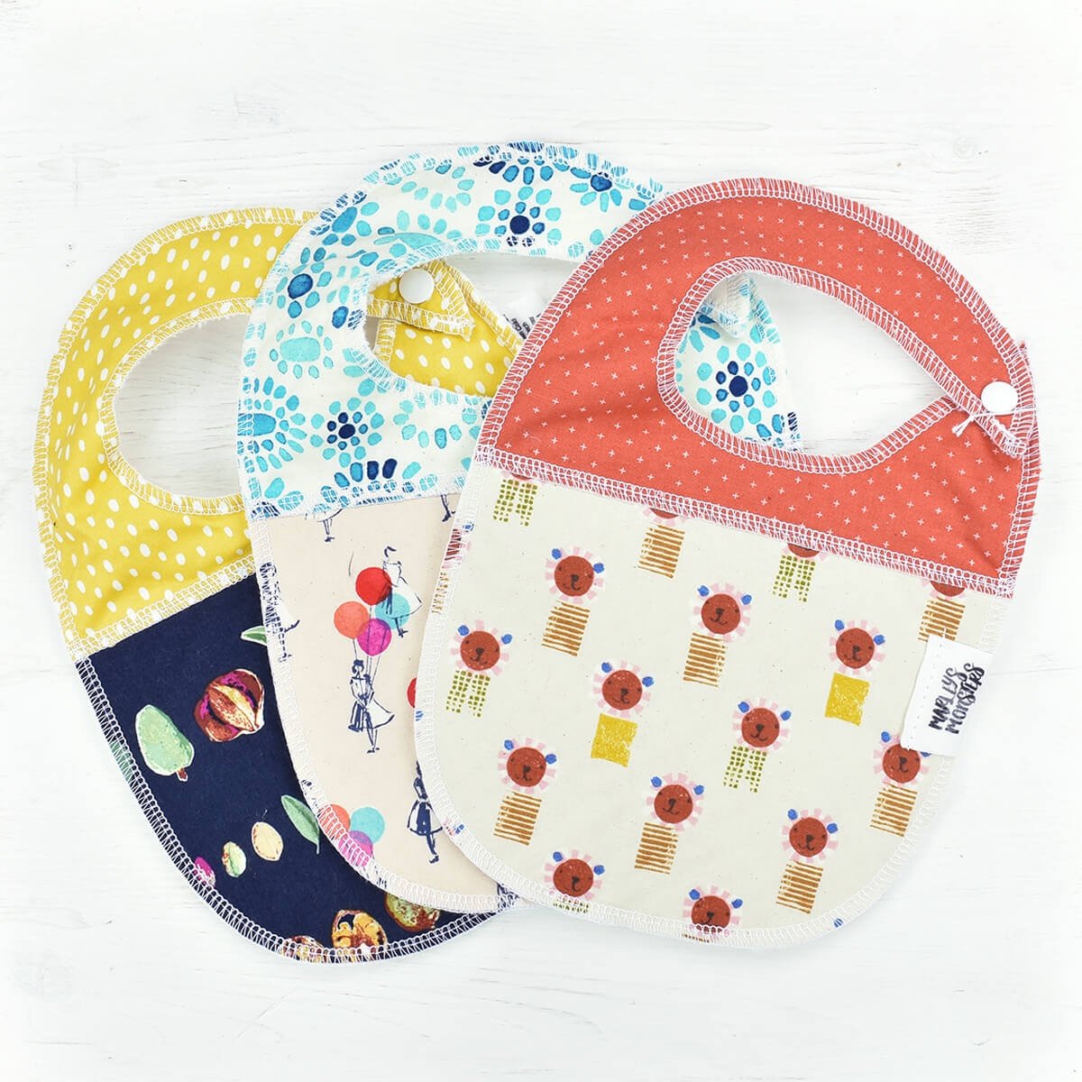 neutral baby bibs