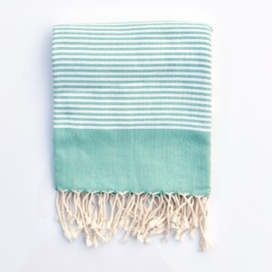 Ebb Flow Cornwall Mint Green Turkish Towel Quick Dry Chappie Hammam Towel