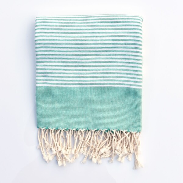 Ebb Flow Cornwall Mint Green Turkish Towel Quick Dry Chappie Hammam Towel