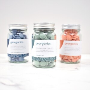 Georganics mouthwash tablets different flavours