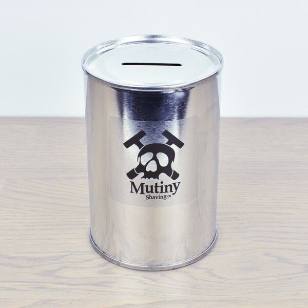 Mutiny Tin Razor Blade Bank