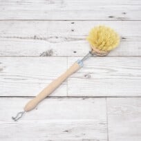 Eco Living Natural Bristle Wooden Dish Brush