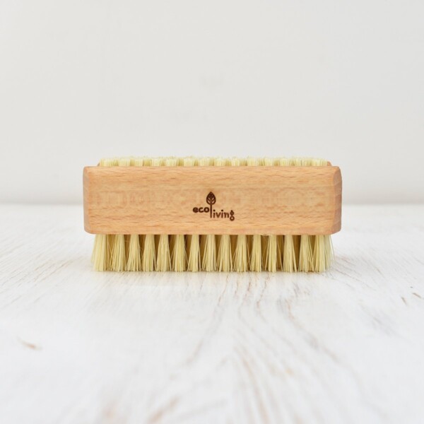 Eco Living Natural Bristle Nail Brush Handle With Logo
