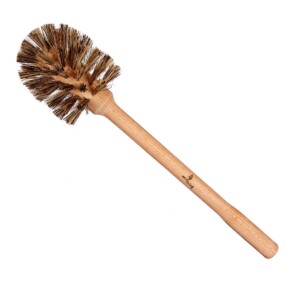 eco living, compostable, biodegradable, handmade, Natural Bristle Toilet Brush, toilet brush, Large, plastic-free, beech wood,