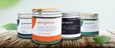 Georganics organic toothpaste selection of flavours