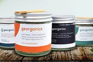Georganics organic toothpaste selection of flavours