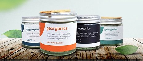 Georganics organic toothpaste selection of flavours