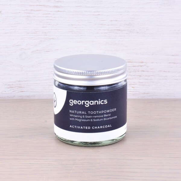 Georganics Toothpowder , dental care, dental hygiene, vegan friendly, toothpowder, whitening toothpowder, charcoal,