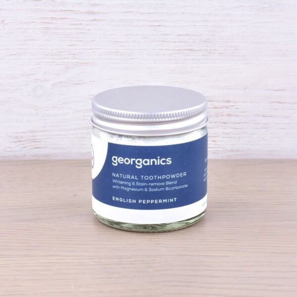 Georganics Toothpowder , dental care, dental hygiene, vegan friendly, toothpowder, whitening toothpowder, peppermint,