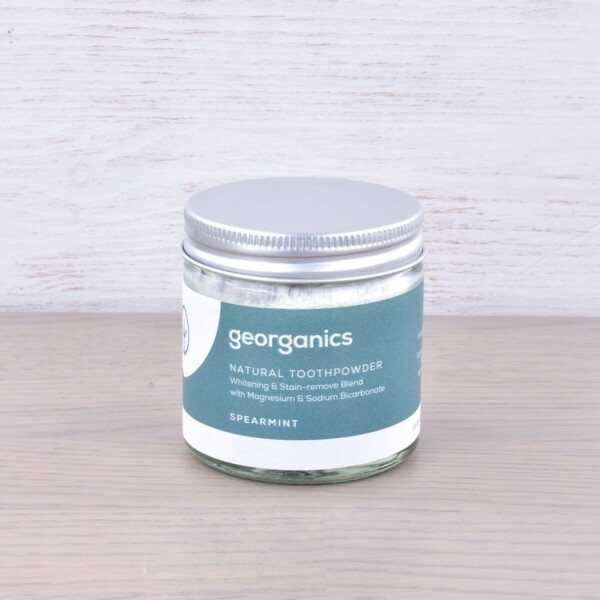 Georganics Toothpowder , dental care, dental hygiene, vegan friendly, toothpowder, whitening toothpowder, spearmint,