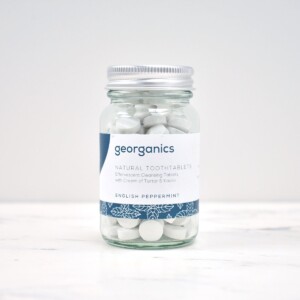 Georganics Toothpaste Tablets , dental care, dental hygiene, vegan friendly, toothtablets, travel essentials, peppermint,