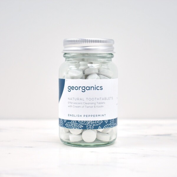 Georganics Toothpaste Tablets , dental care, dental hygiene, vegan friendly, toothtablets, travel essentials, peppermint,