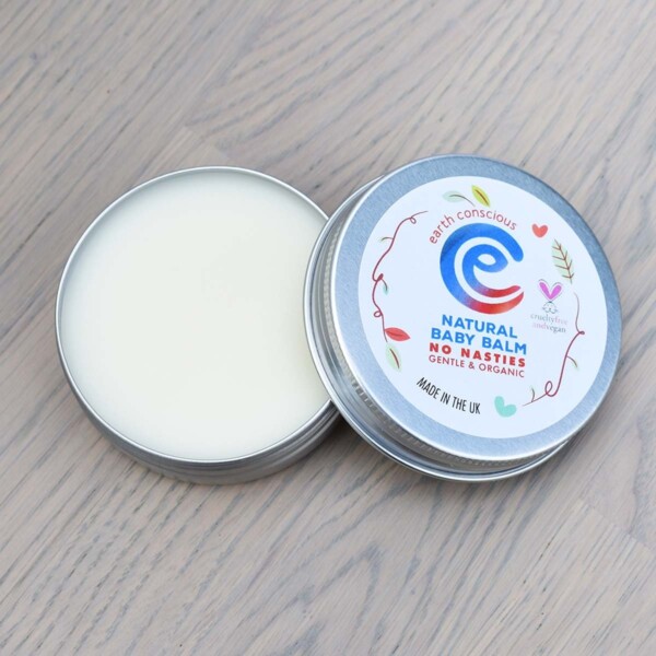 Earth Conscious Natural Vegan Baby Balm Open