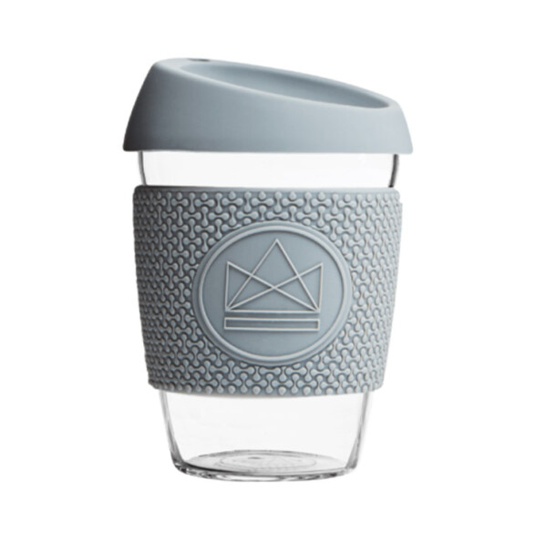 Forever Young Grey Glass Coffee Cup - 12oz