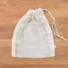A Slice of Green Medium Sized Organic Cotton Net Produce Bag With Drawstring Close