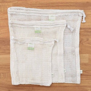 A Slice of Green Set of 3 Organic Cotton Net Produce Bags